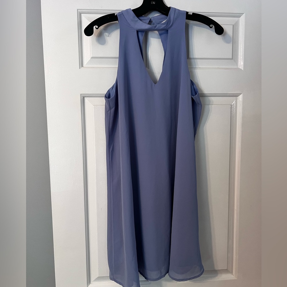 Miami Backless periwinkle color Dress